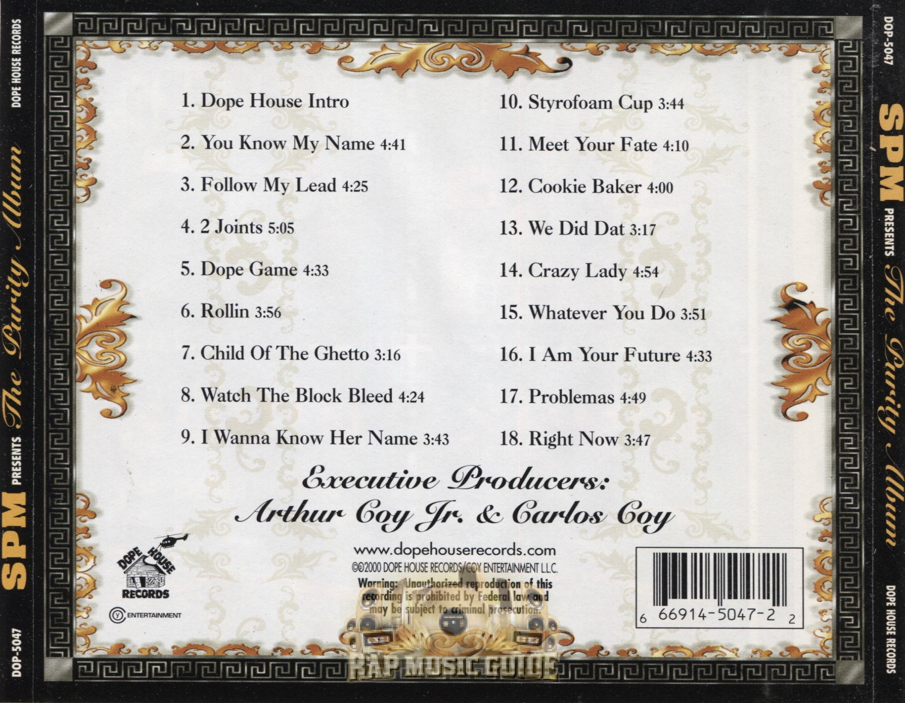 South Park Mexican The Purity Album CD Rap Music Guide